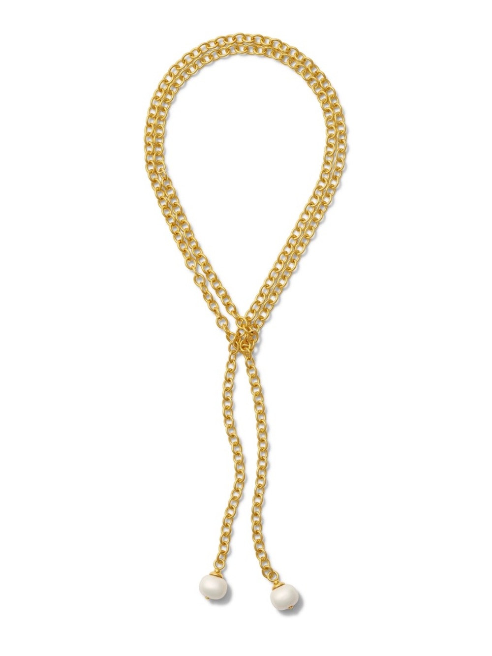 CC & Co by Catherine Canino Pebble Pearl Lariat Necklace